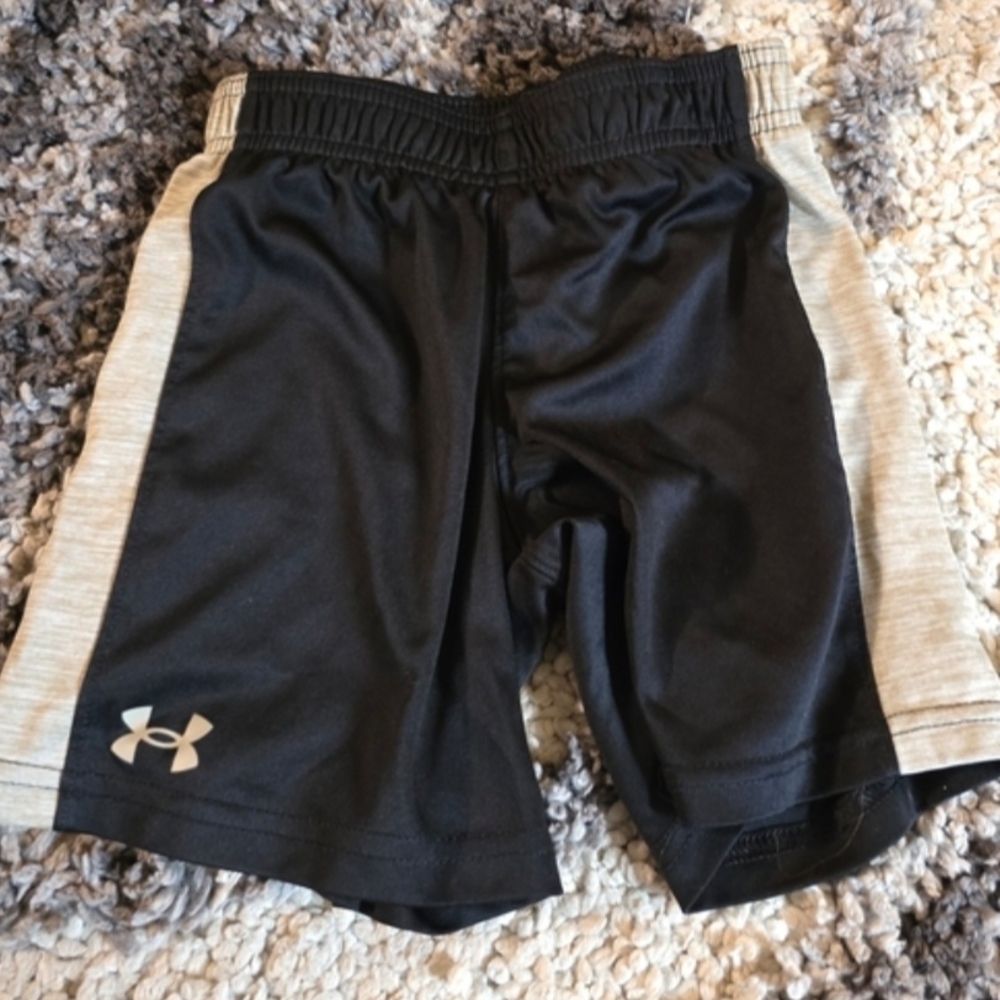 Under Armour Kids Black and Gray Performance Shorts